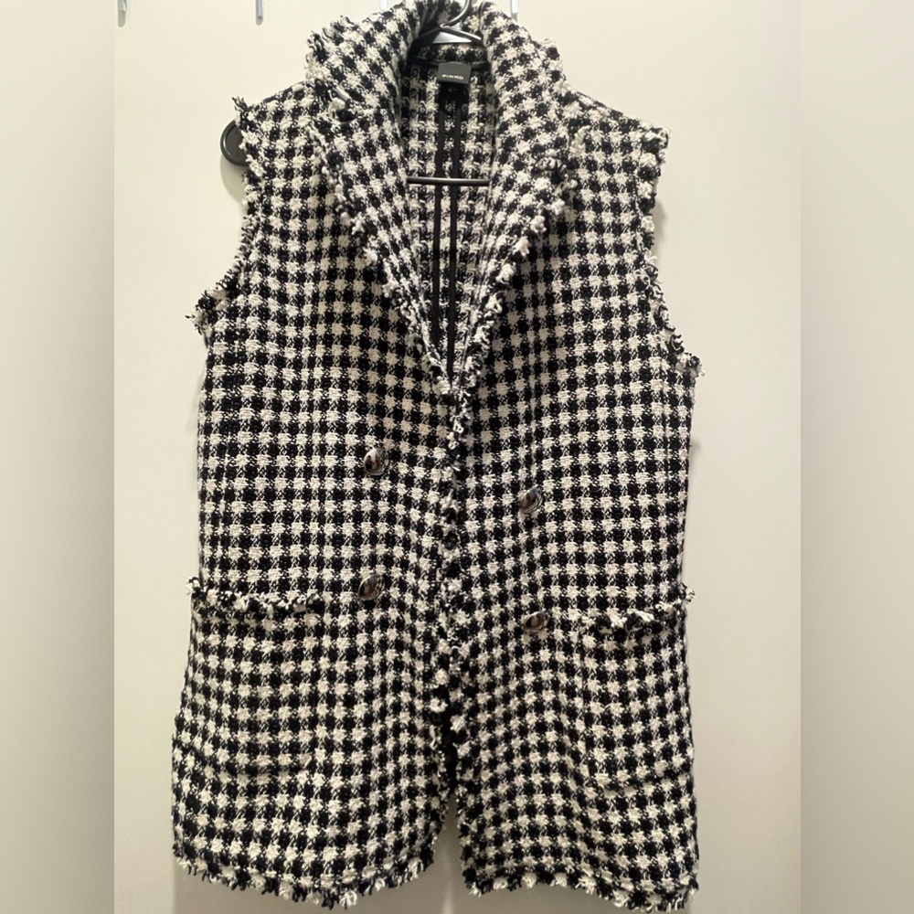 NWOT Pinko Tweed Vest Size 42/ US 8 (Medium)